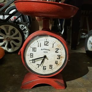 Vintage Planter with Clocks